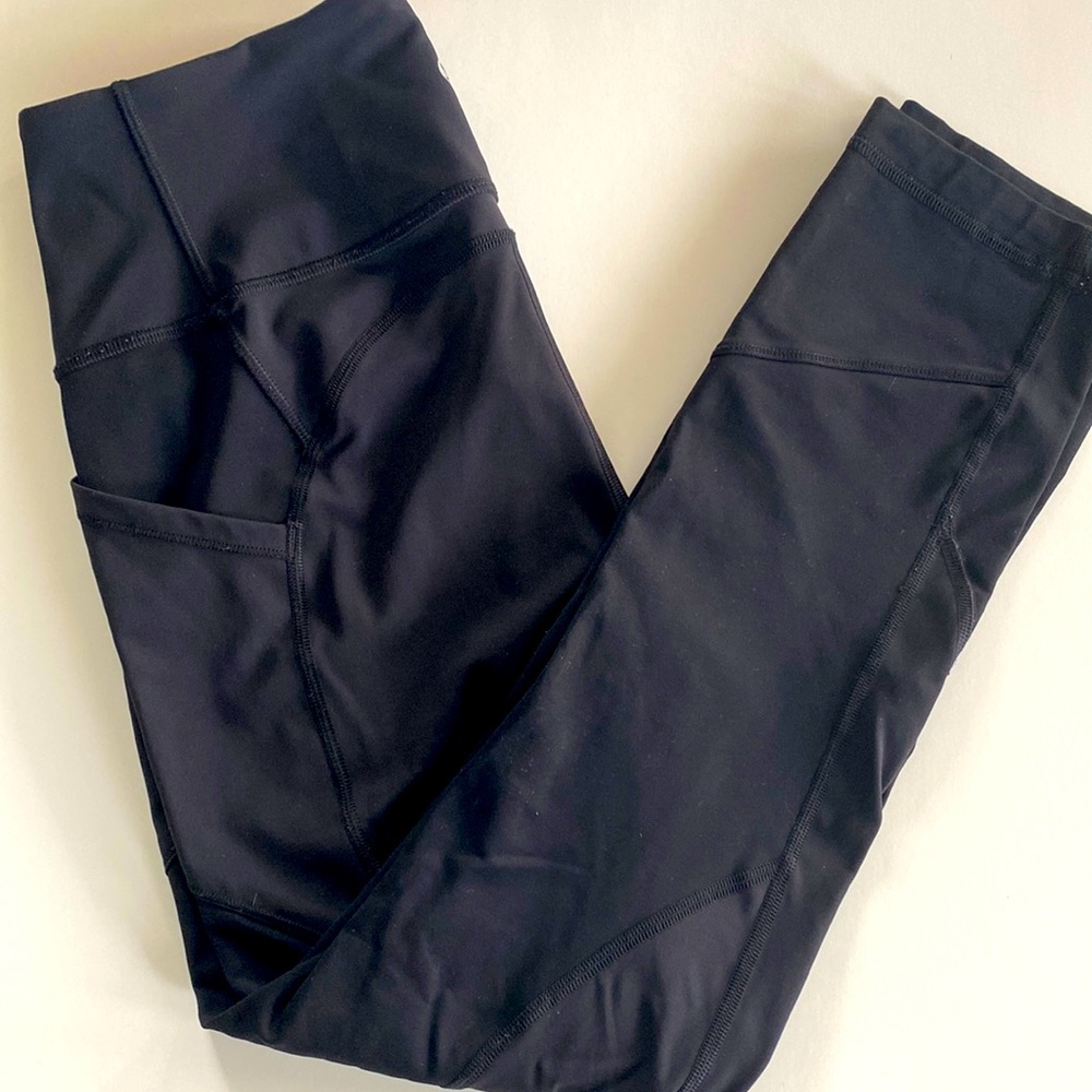 EUC Lululemon All The Right Places high rise crop black 8